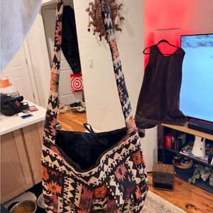 Tribal Patterned Shoulder Bag